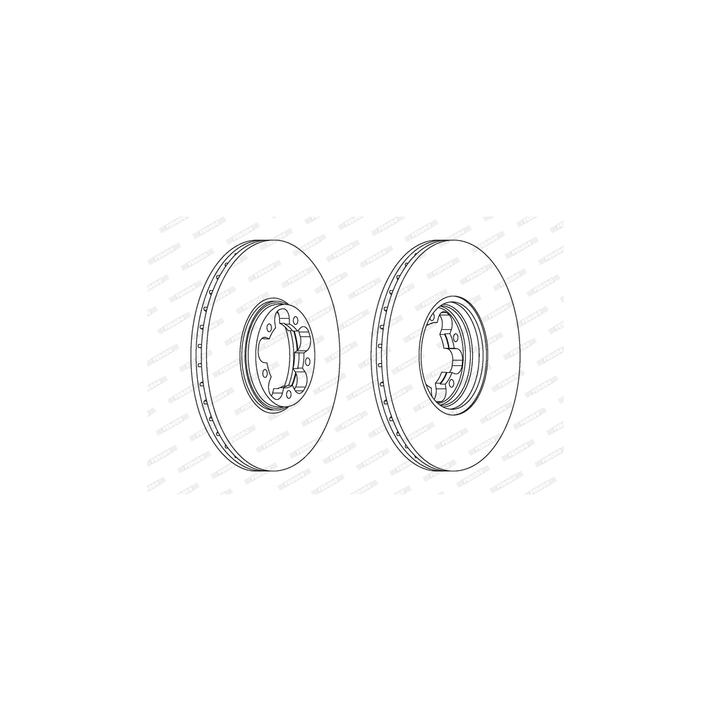 Гальмівний диск FERODO DDF1112 - зображення 1