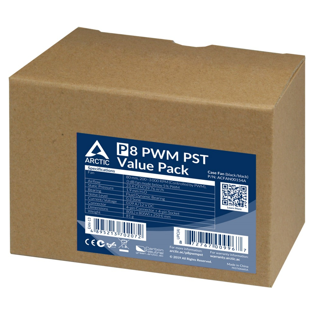 Кулер до корпусу Arctic P8 PWM PST (ACFAN00154A) - зображення 3