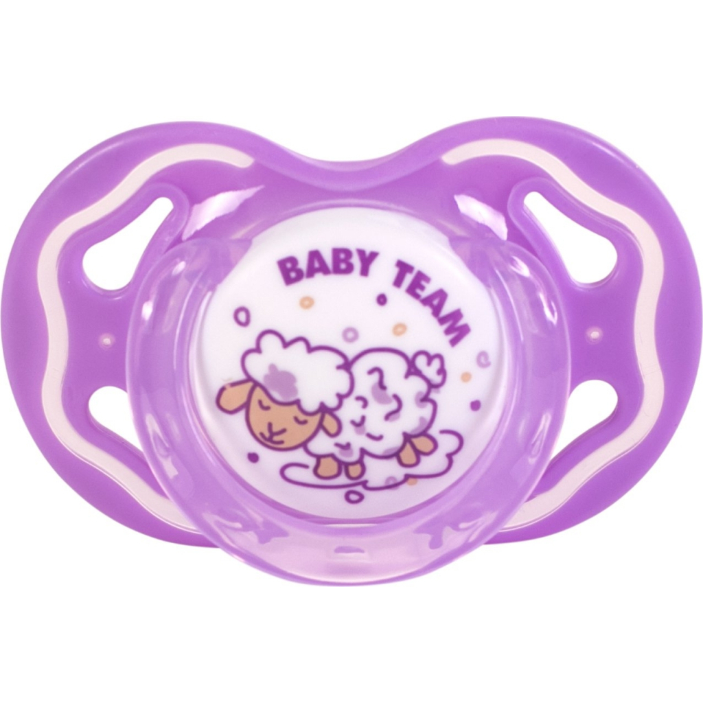 Пустушка Baby Team Силіконова ортодонтична від 6 місяців (4824428030113) - зображення 1