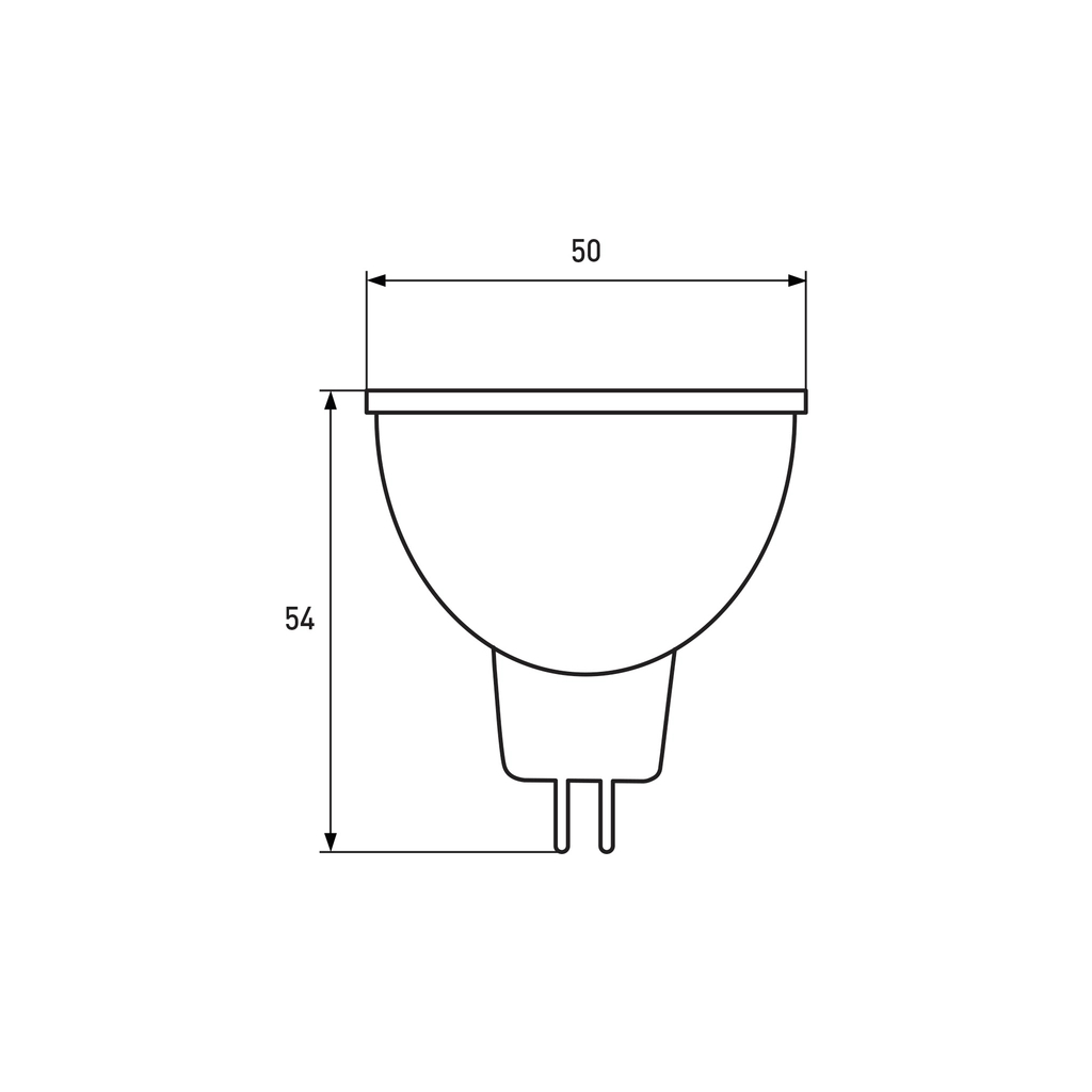 Лампочка Eurolamp LED SMD MR16 5W GU5.3 3000K 12V (LED-SMD-05533(12)(P)) - picture 4