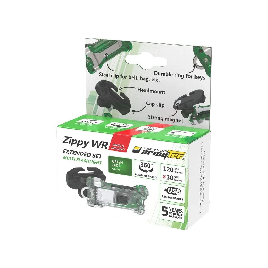 Ліхтар Armytek Zippy WR Extended Set Green (F09101GR) - зображення 8