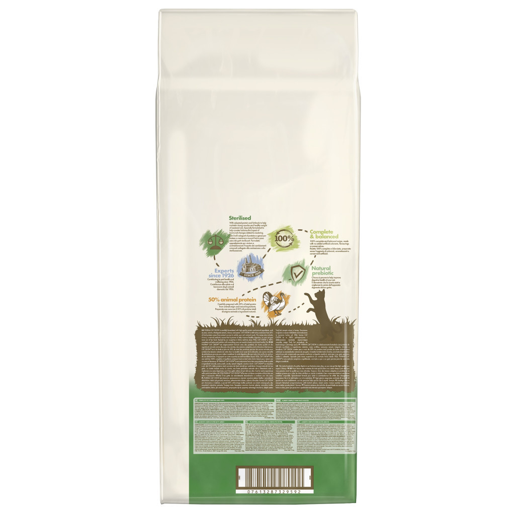 Сухий корм для кішок Purina Cat Chow Sterilised з індичкою 15 кг (7613287329592) - зображення 4