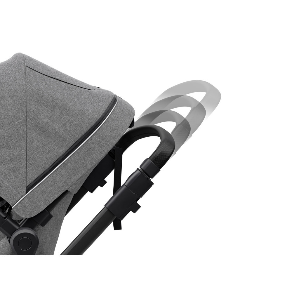 Коляска Thule Sleek 2 в 1 Black/Grey Melange (TH 11000023) - зображення 10