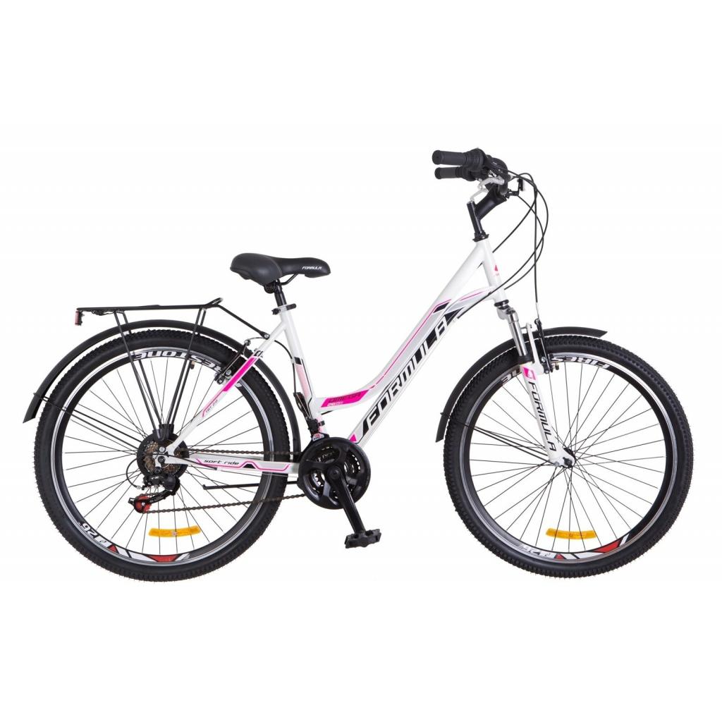 Велосипед Formula 26" OMEGA AM Vbr рама-18" 2019 білий з багажником (OPS-FR-26-308) - зображення 1