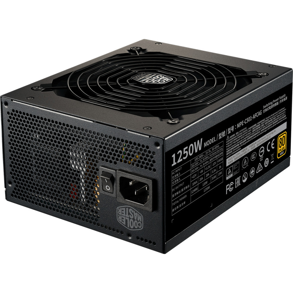 Блок живлення CoolerMaster 1250W MWE Gold V2 FM (MPE-C501-AFCAG-EU) - зображення 6