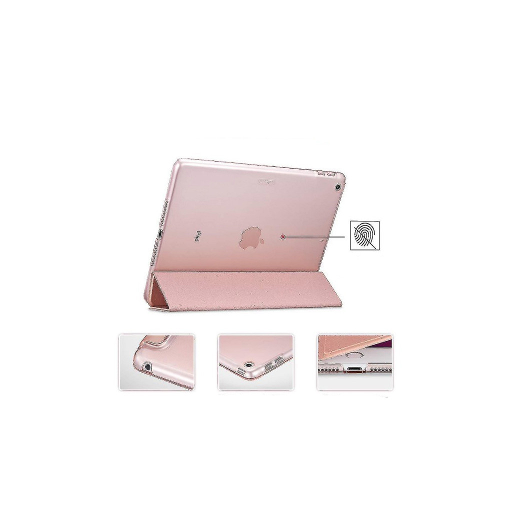 Чохол до планшета BeCover Tri Fold Hard Apple iPad 10.2 2019/2020/2021 Pink (711127) - зображення 3