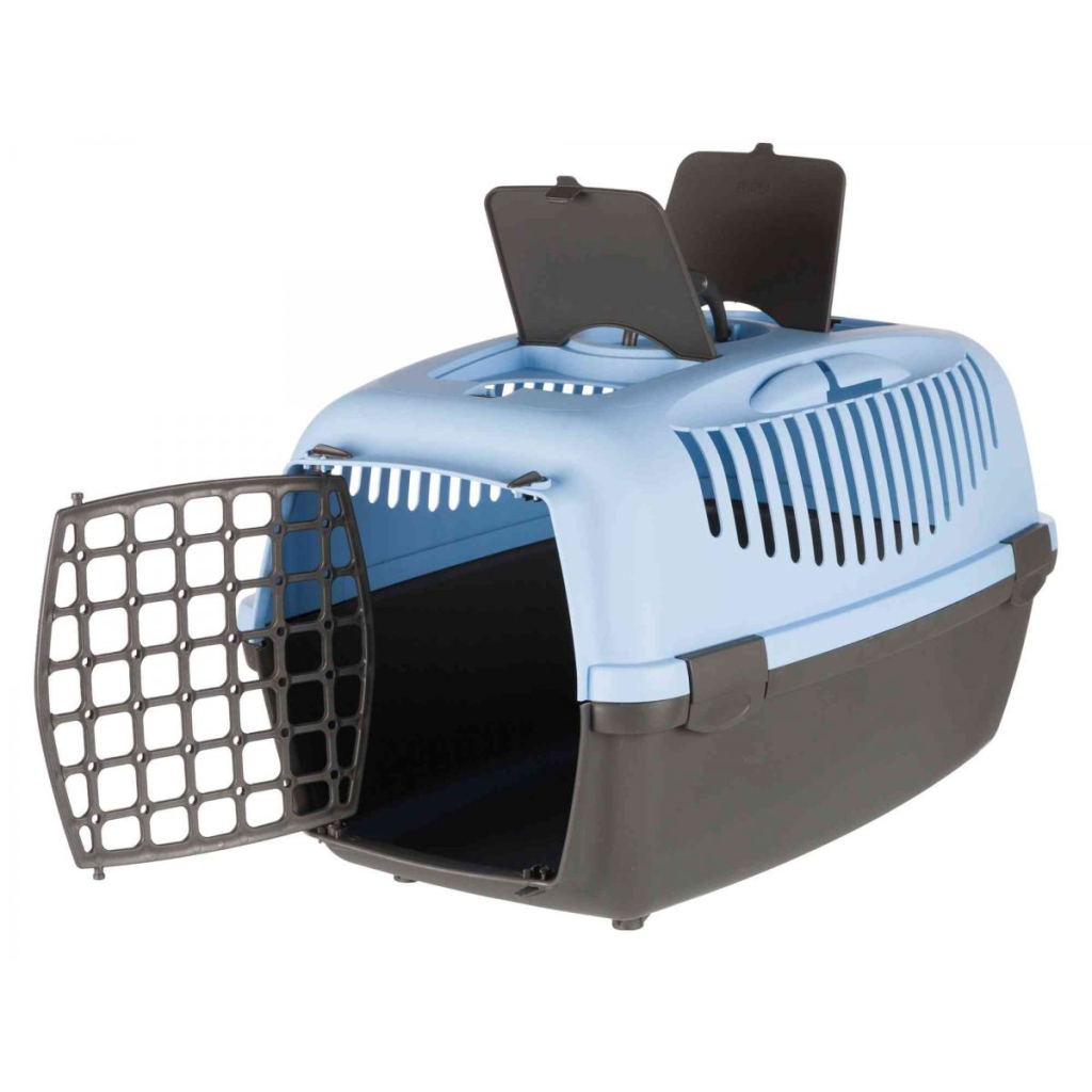 Переноска для тварин Trixie Capri 3 40х38х61 см до 12 кг (блакитна) (4011905398327) - зображення 2