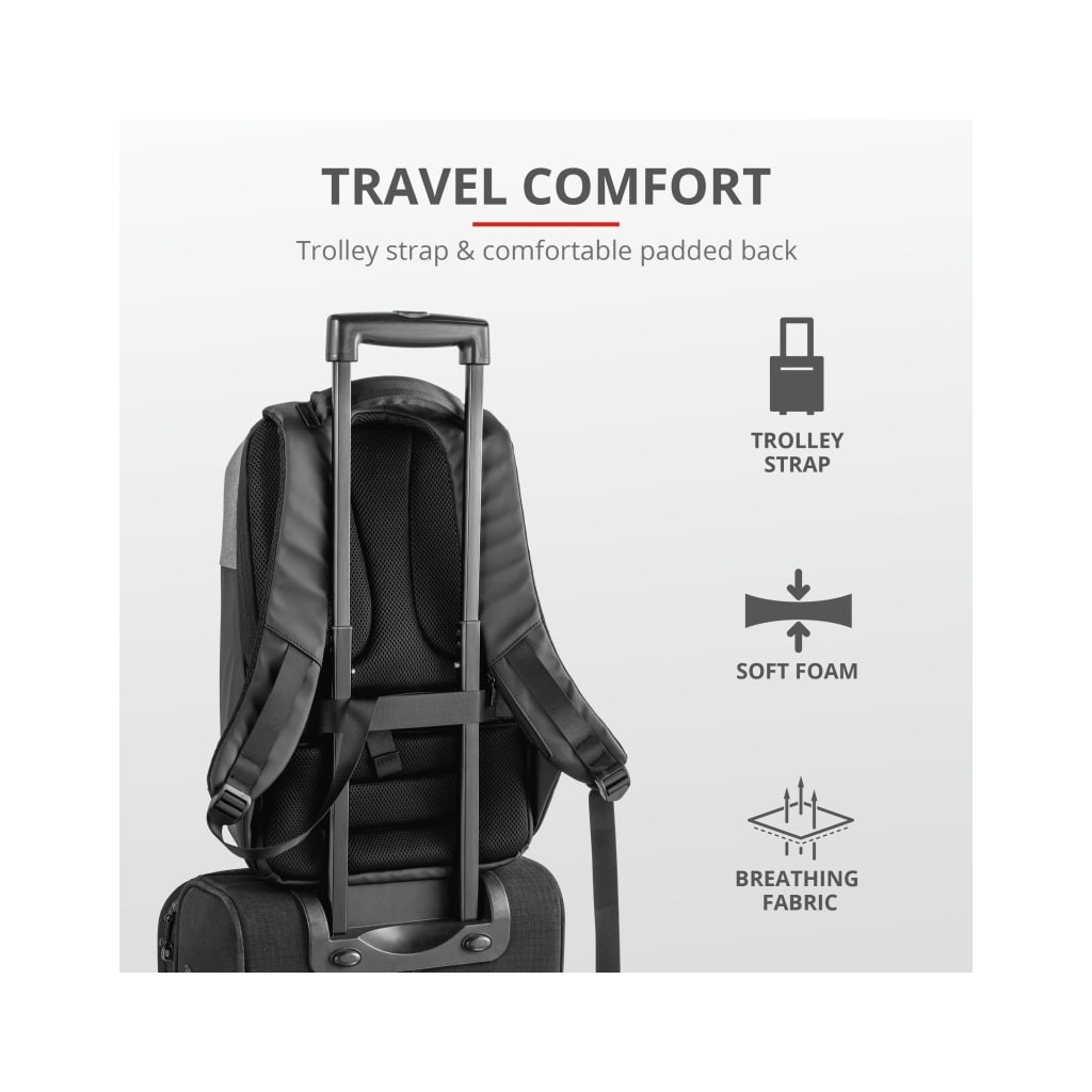 Рюкзак для ноутбука Trust 16" Nox Anti-theft BLACK (23083) - зображення 9