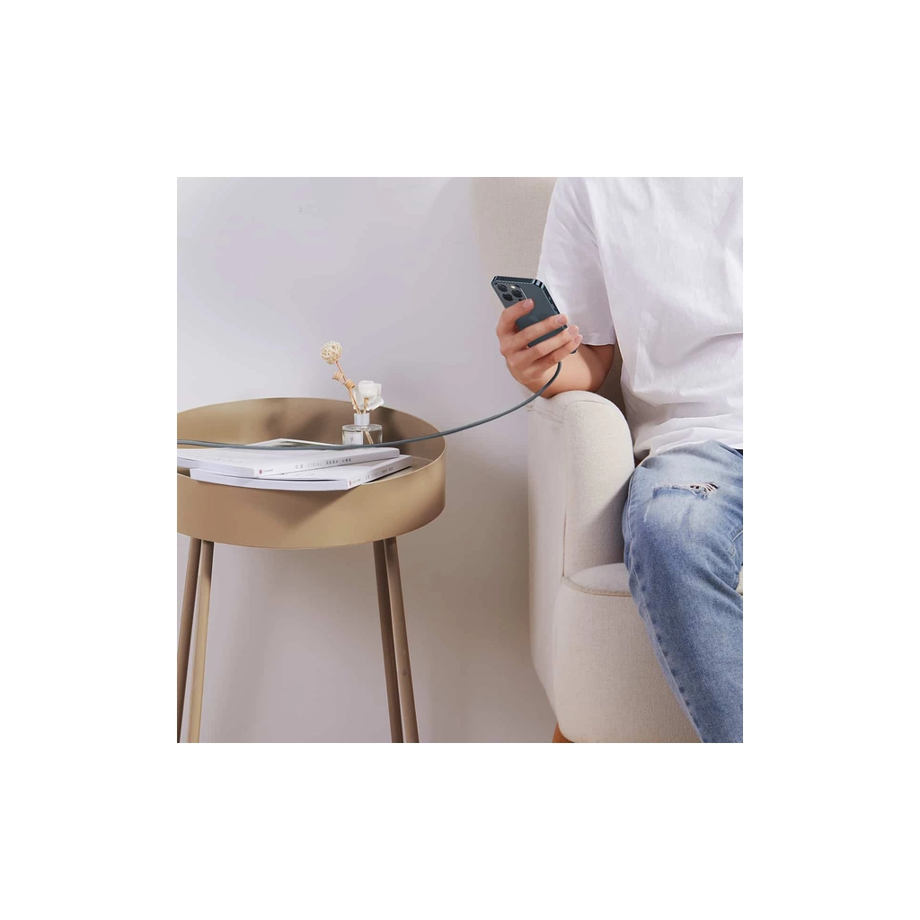 Дата кабель USB-C to Lightning 1.0m Dynamic Fast Charging 20W slate gray Baseus (CALD000016) - зображення 6