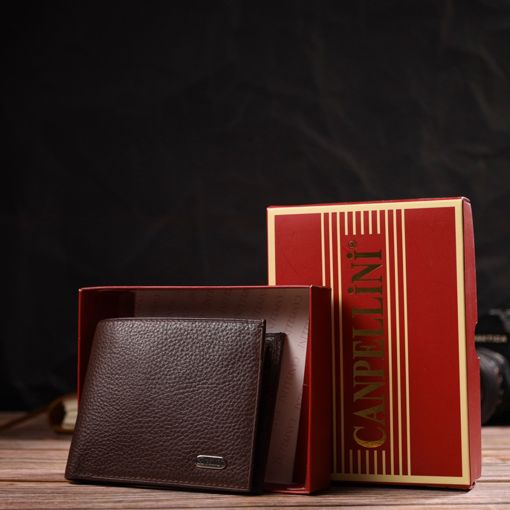 Портмоне Canpellini З натуральної шкіри Коричневе (21775) - зображення 10