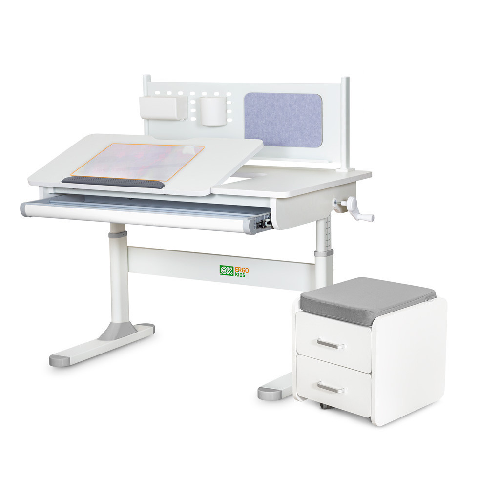 Парта ErgoKids (S) TH-325 (парта+тумба) (TH-325 + BD C3_GREY) - зображення 1