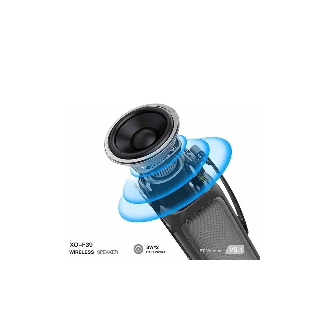 Акустична система XO F39 RGB AUX / USB (XO-F39-BK) - зображення 8