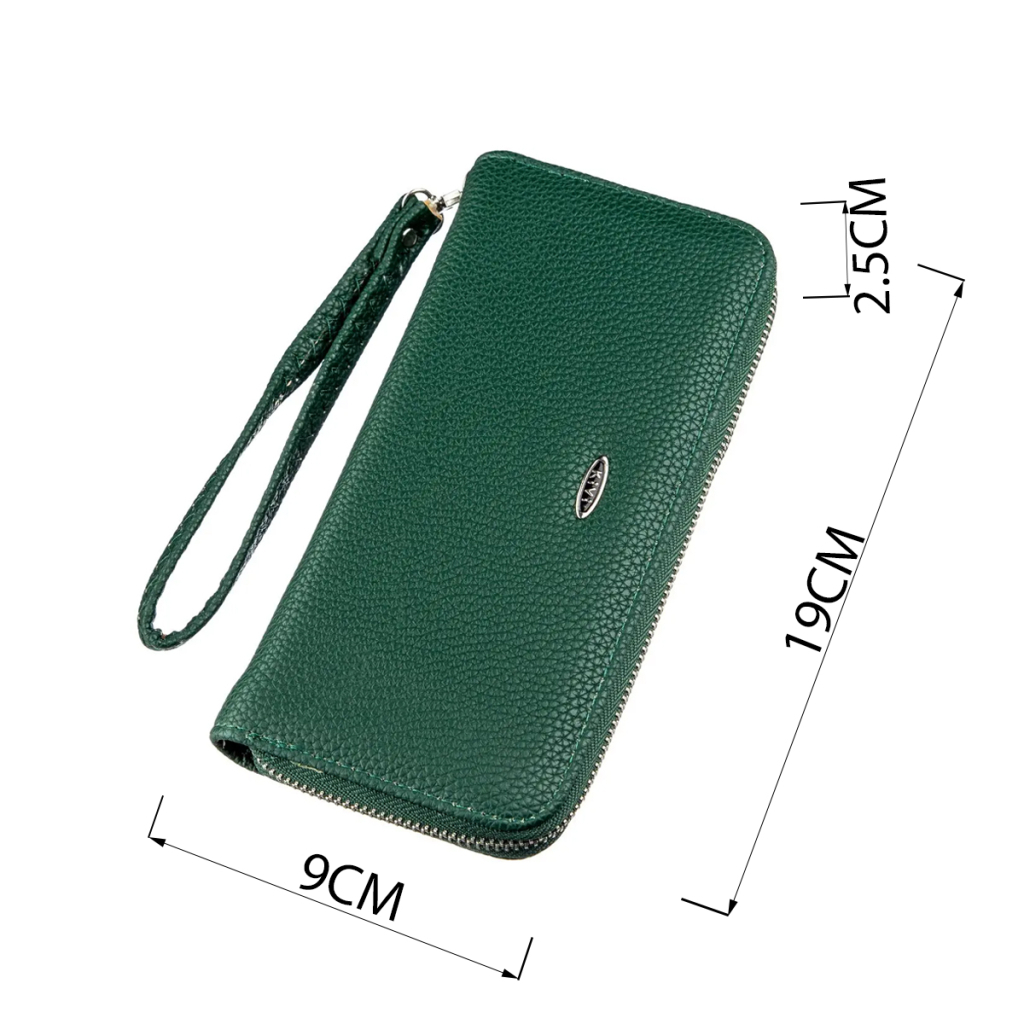 Гаманець Kivi З екошкіри флотар Зелений (19017) - зображення 4