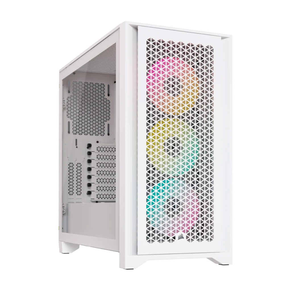 Корпус Corsair iCUE 4000D RGB Airflow White (CC-9011241-WW) - зображення 1
