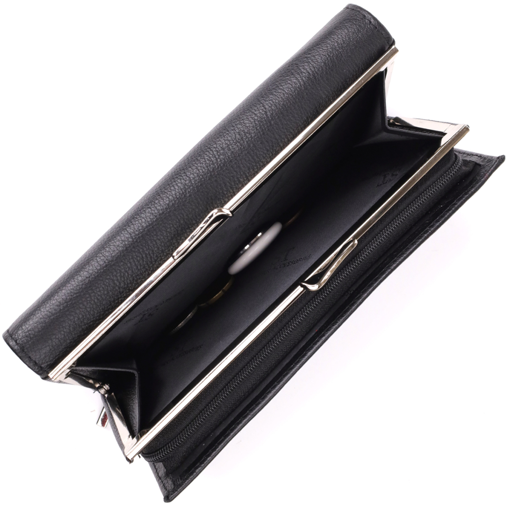 Гаманець ST Leather З натуральної шкіри Чорний (23112) - зображення 9