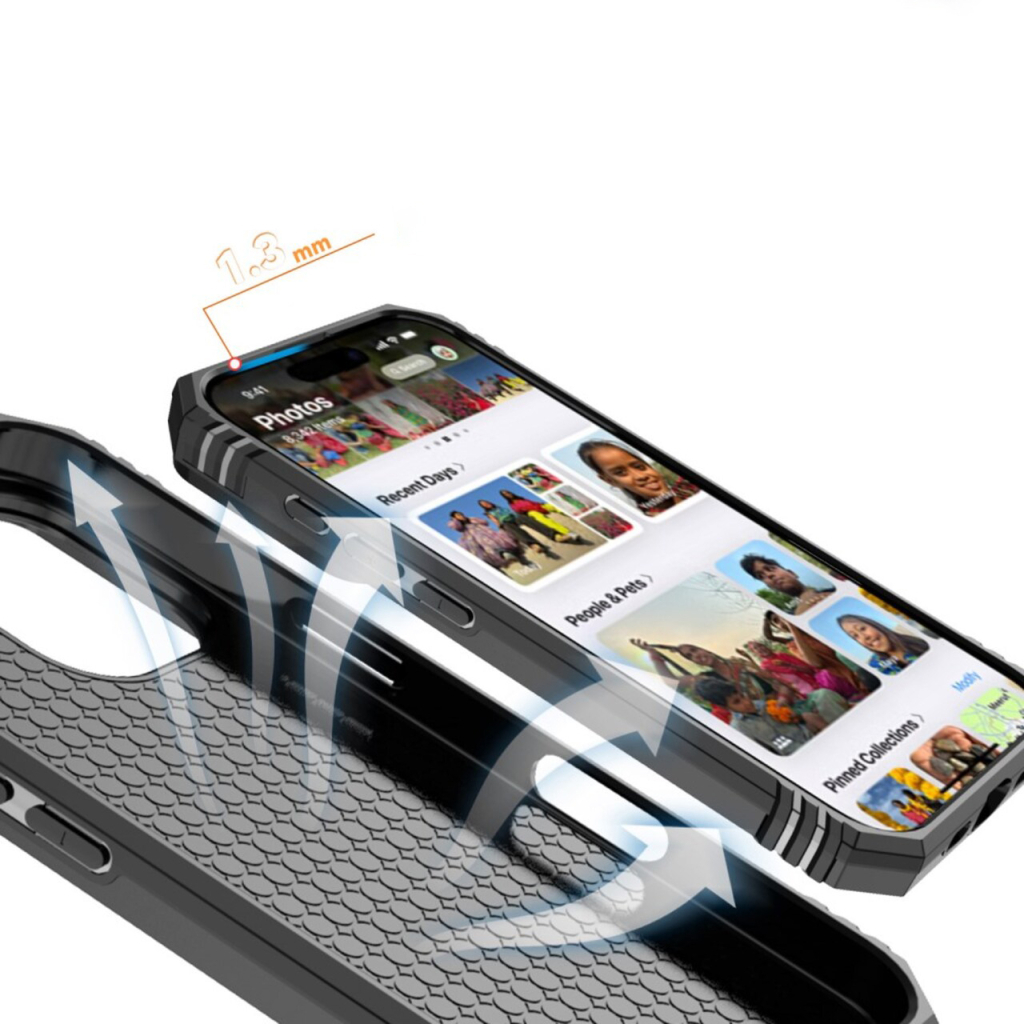 Чохол до мобільного телефона BeCover Military Apple iPhone 16 Black (712153) - зображення 5