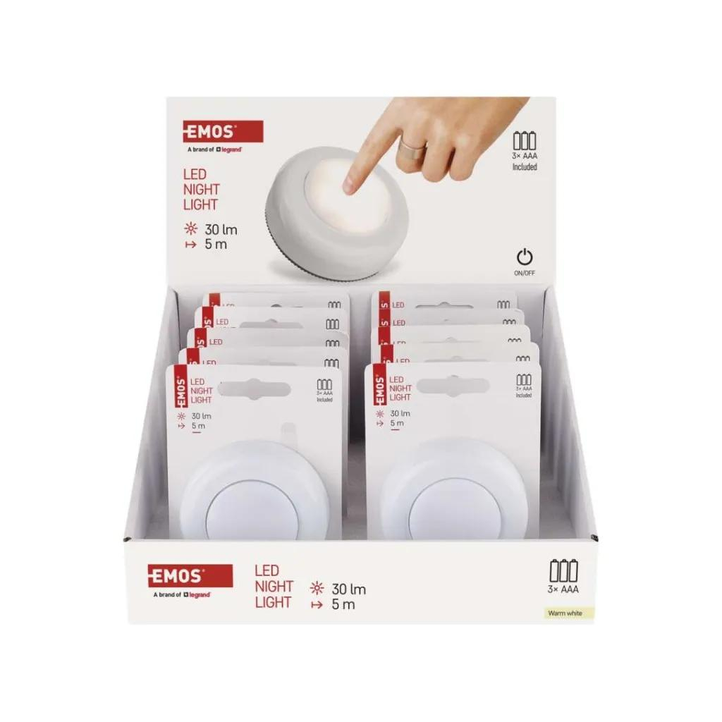 Нічник EMOS 30Lm 3 ААA пластик (P4722) - зображення 9