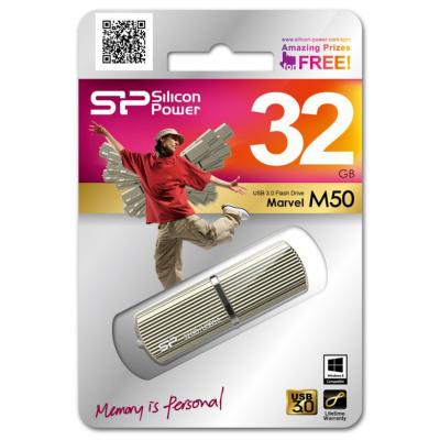 USB флеш накопичувач Silicon Power 32GB MARVEL M50 USB 3.0 (SP032GBUF3M50V1C) - зображення 3