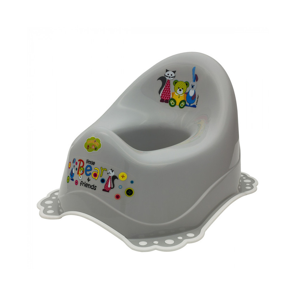 Горщик Maltex з гумками Мишка сіра (3910545) - зображення 1