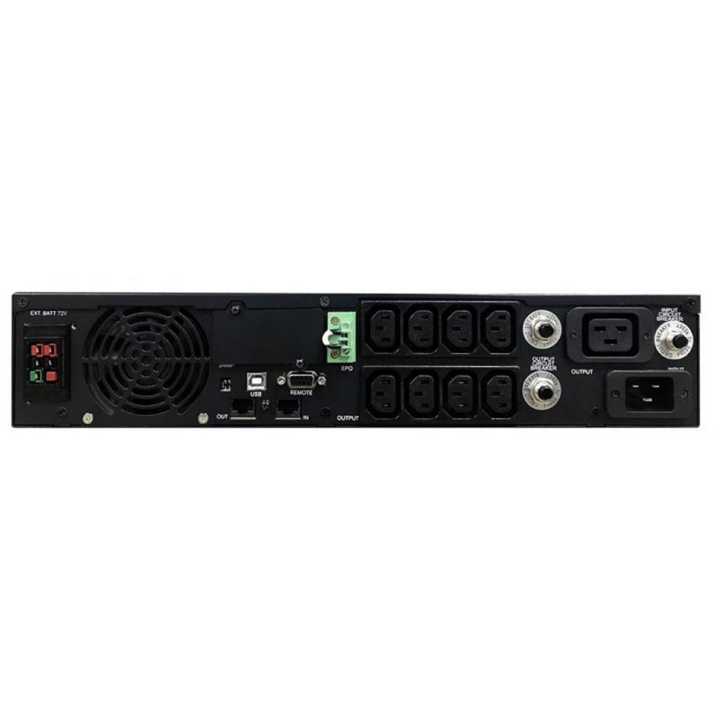 Пристрій безперебійного живлення Powercom SRТ-3000A LCD - зображення 3