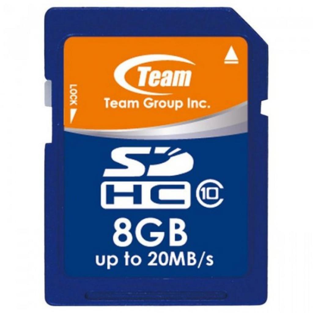 Карта пам'яті Team 8GB SDHC class 10 (TSDHC8GCL1001) - зображення 1