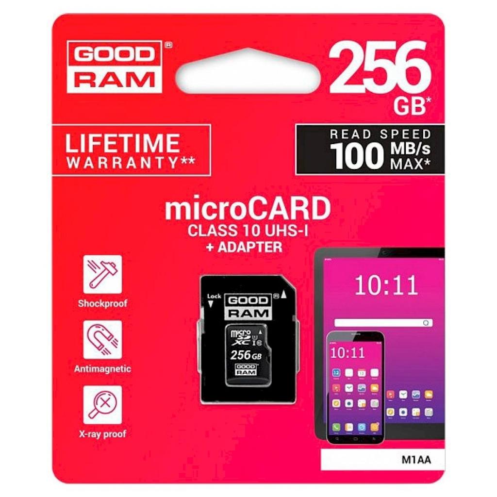 Карта пам'яті Goodram 256GB microSDXC class 10 UHS-I (M1AA-2560R12) - зображення 3