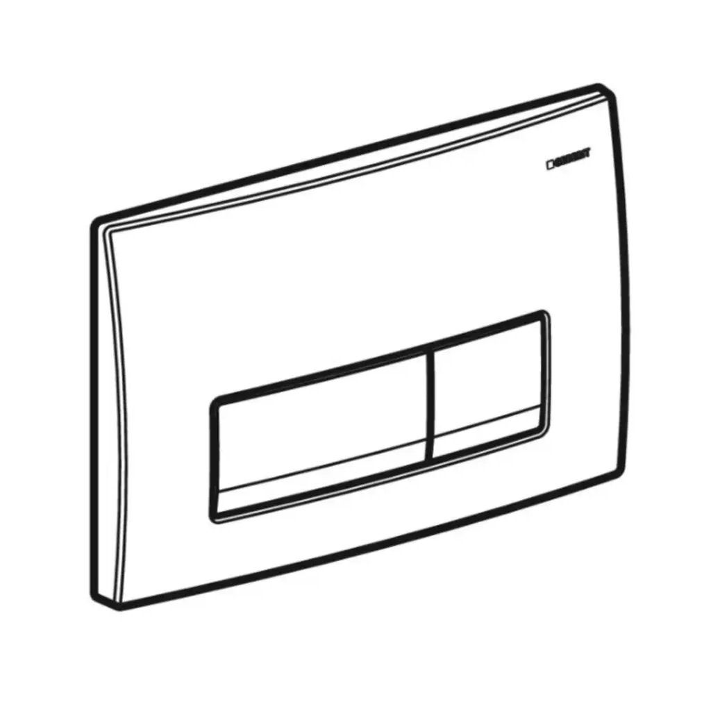 Панель змиву Geberit Delta50 Black matt (115.119.14.1) - зображення 2