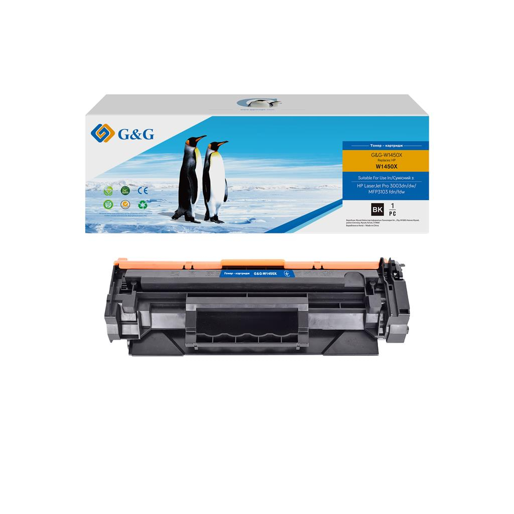 Картридж G&G HP 145X LJ Pro 3003/3103 Black (3800 ст) (G&G-W1450X) - зображення 2