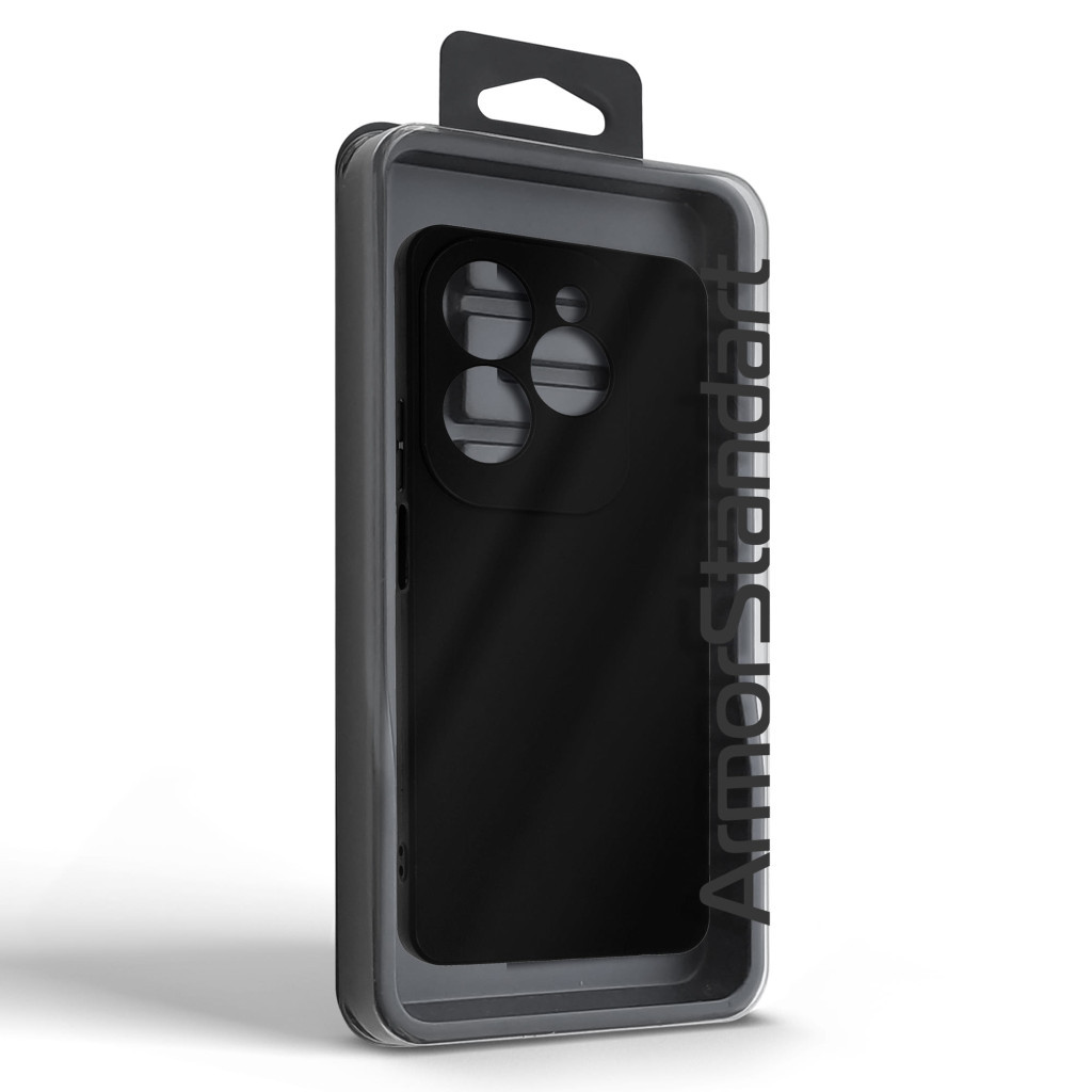 Чохол до мобільного телефона Armorstandart Matte Slim Fit Infinix HOT 40 Camera cover Black (ARM73938) - зображення 5
