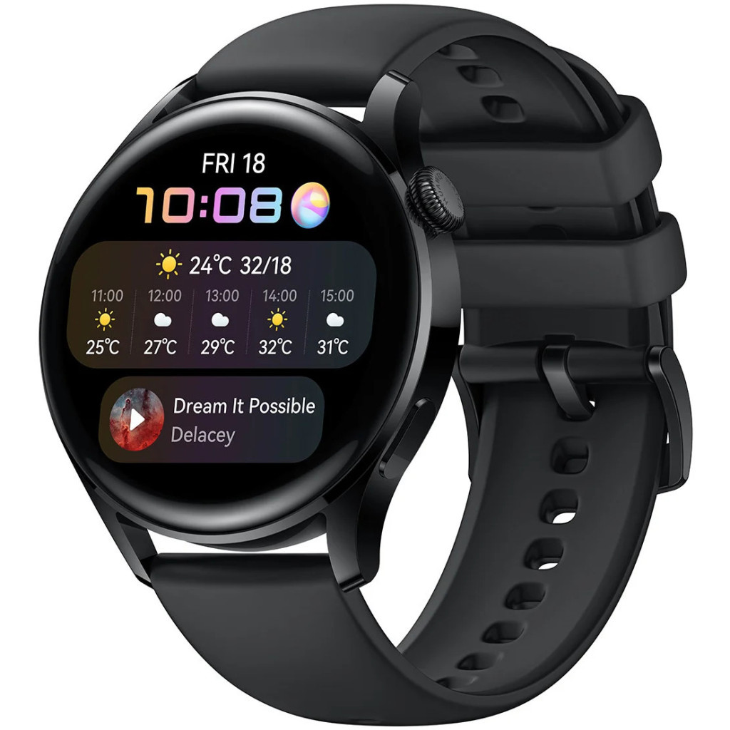 Смарт-годинник Huawei Watch 3 Black (55026820) - зображення 1