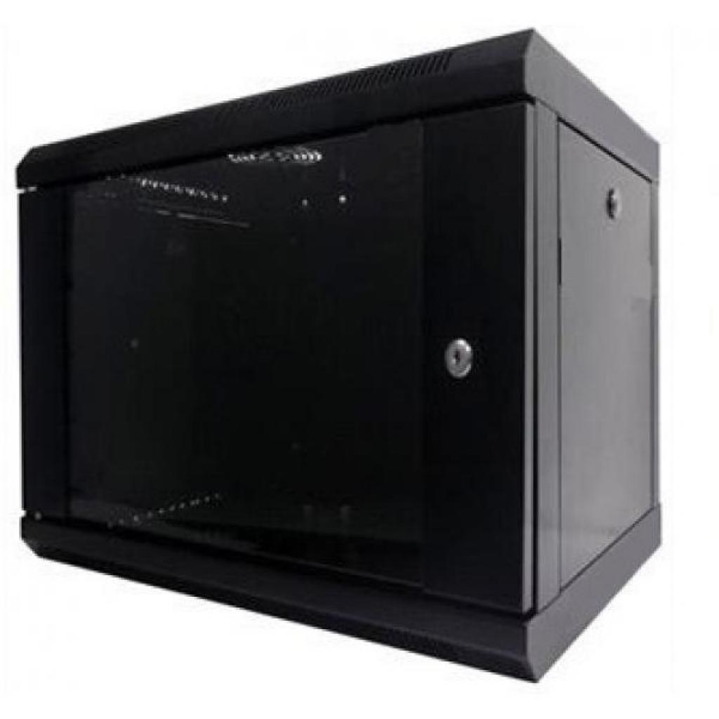 Шафа настінна Hypernet 9U 19" 600x350 (WMNC-35-9U-FLAT-BLACK) - зображення 1