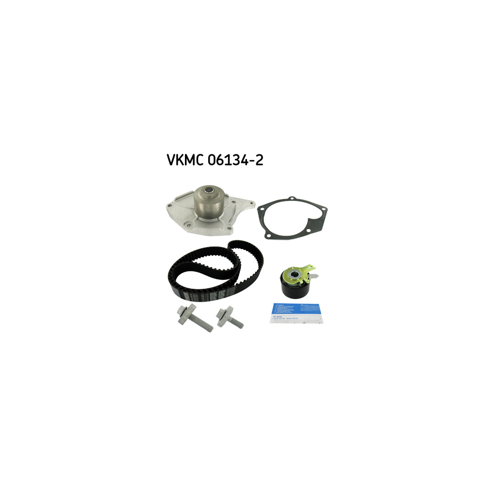 Комплект ременя ГРМ з помпой SKF VKMC 06134-2 - зображення 1