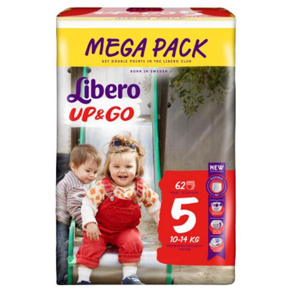Підгузки Libero Up&Go 5 (10-14 кг) 62 шт (7322540592757) - зображення 2