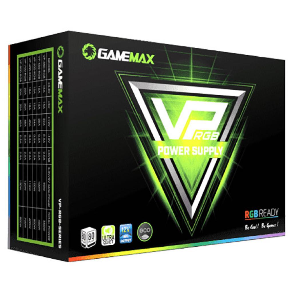 Блок живлення Gamemax 800W (VP-800-RGB) - зображення 6