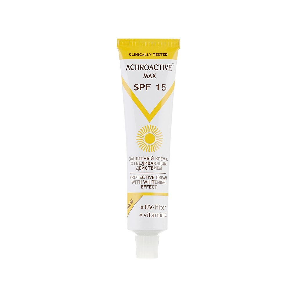 Крем для обличчя Achroactive Max Захисний крем з відбілюючою дією SPF15 45 мл (3800010502252) - зображення 2