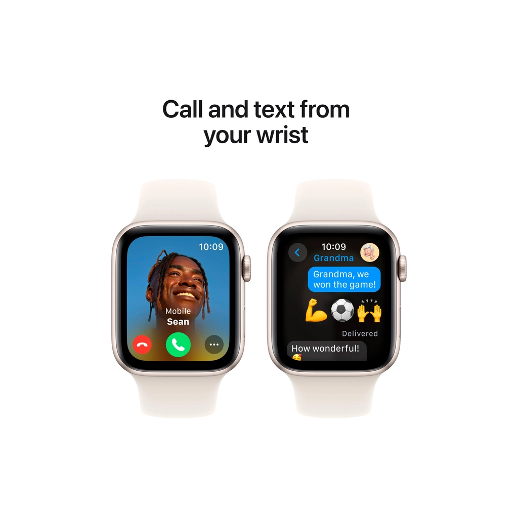 Смарт-годинник Apple Watch SE 2024 GPS 40mm Starlight Aluminium Case with Starlight Sport Band - S/M (MXEF3QH/A) - зображення 4