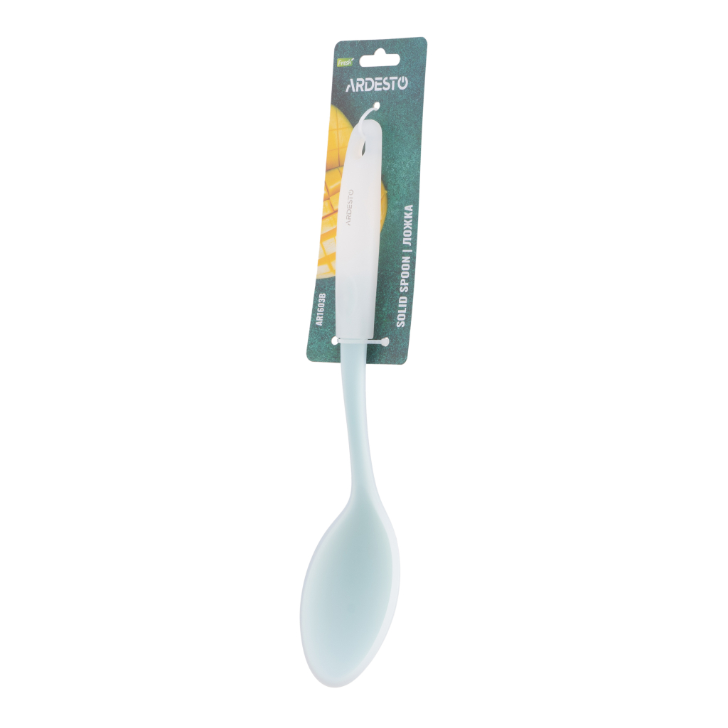 Ложка кухарська Ardesto Fresh, 31.2см, силікон, пластик, блакитний (AR1603B) - зображення 4