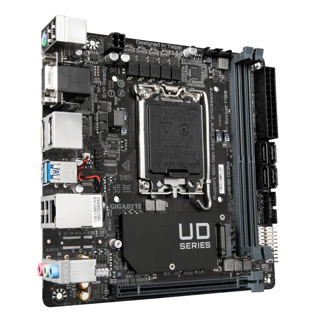 Материнська плата GIGABYTE H610I DDR4 - зображення 3