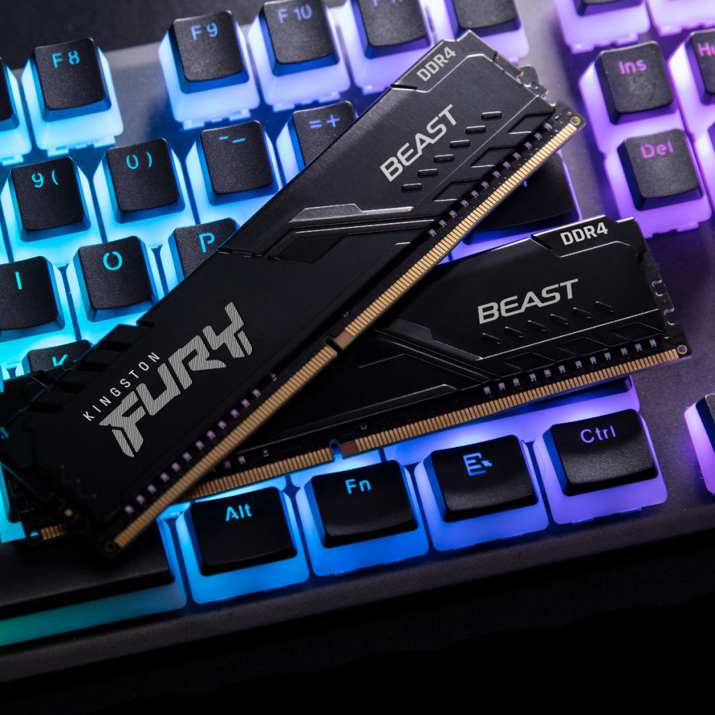 Модуль пам'яті для комп'ютера DDR4 32GB (2x16GB) 3200 MHz Fury Beast Black Kingston Fury (ex.HyperX) (KF432C16BB1K2/32) - зображення 9