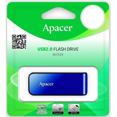 USB флеш накопичувач Apacer 64GB AH334 blue USB 2.0 (AP64GAH334U-1) - зображення 6