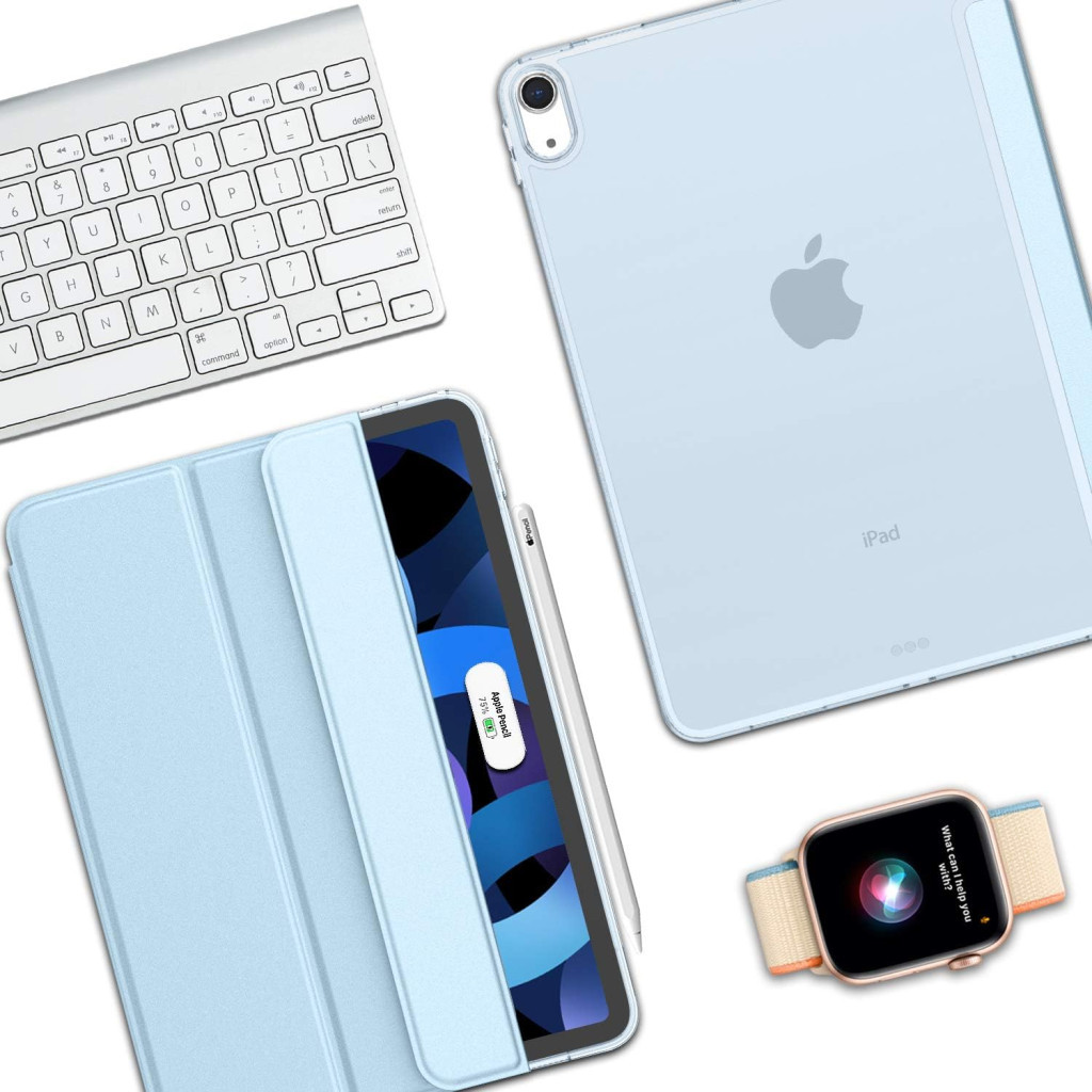 Чохол до планшета BeCover Tri Fold Hard Apple iPad Air 11" M2/M3 (2024/2025) Light Blue (711415) - зображення 5