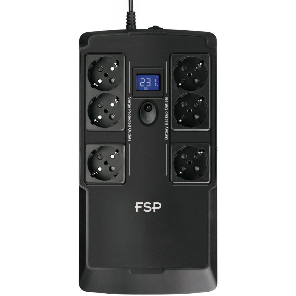 Пристрій безперебійного живлення FSP NanoFit 600VA Schuko (PPF3602303) - зображення 2
