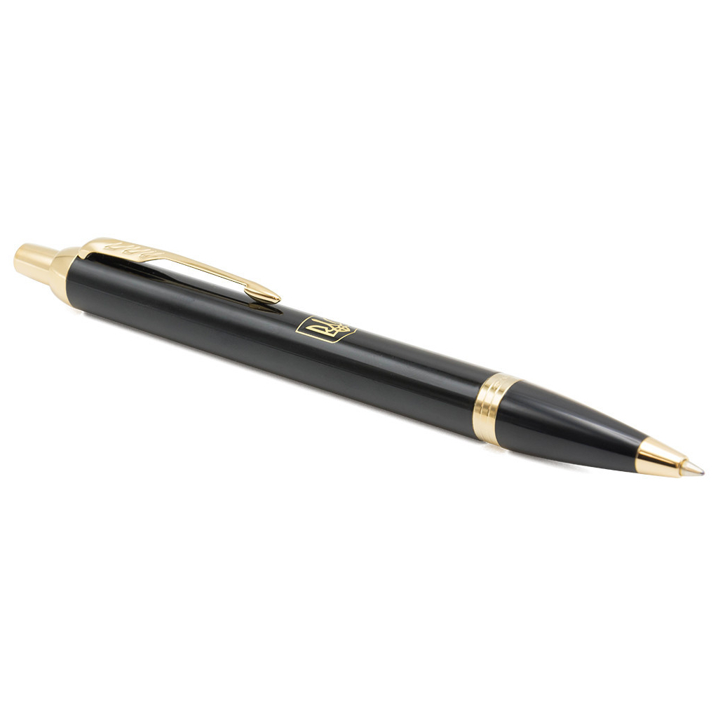Ручка кулькова Parker IM Black GT BP Герб України (22032_T005y) - зображення 2