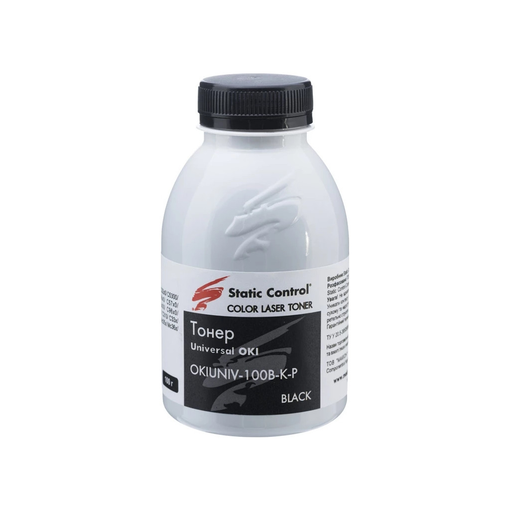 Тонер Static Control OKI Universal Okidata 3 Glossy 100г black фасування (OKIUNIV3-100B-K-P) - зображення 1