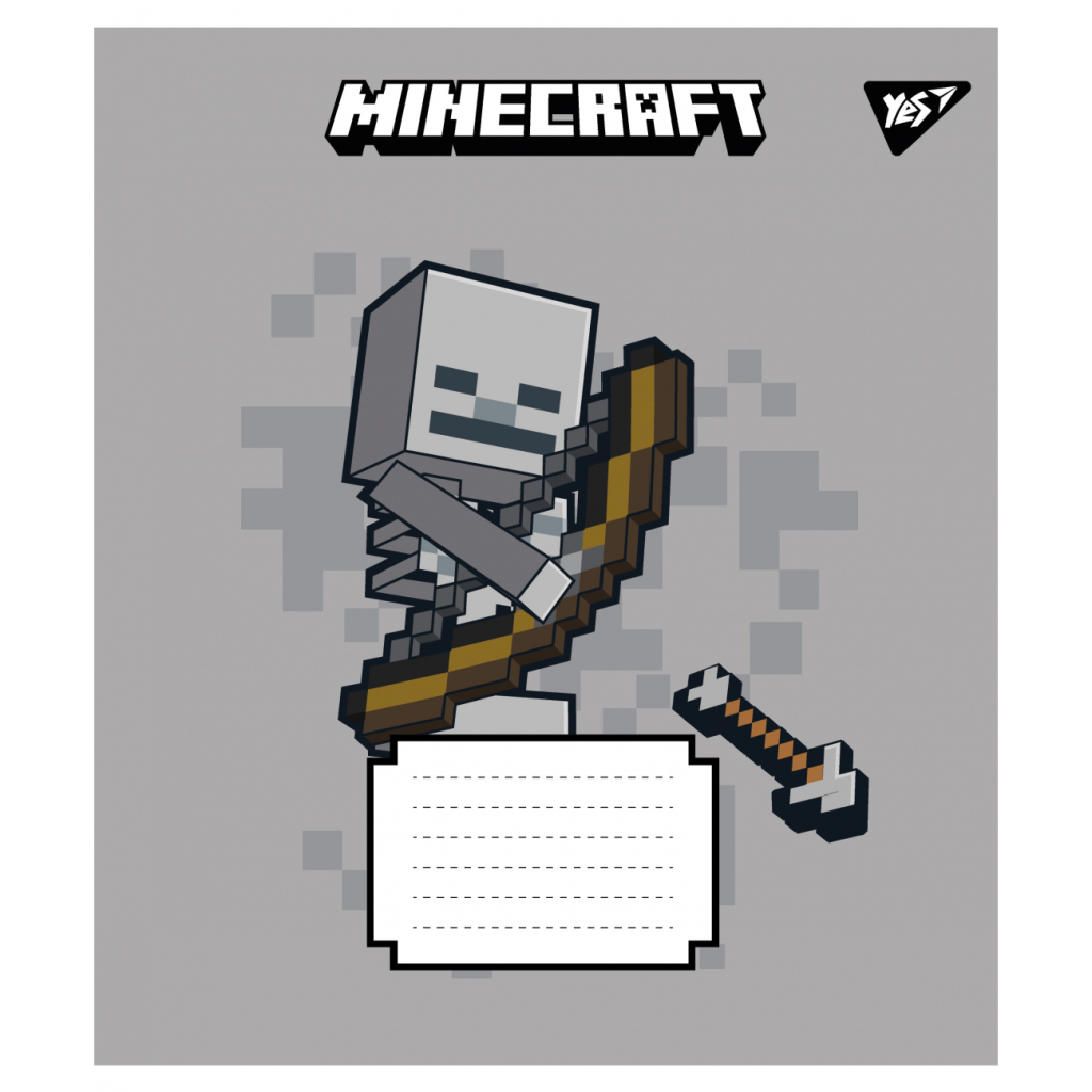 Зошит Yes Minecraft Signs А5 24 аркушів клітинка (767561) - зображення 3