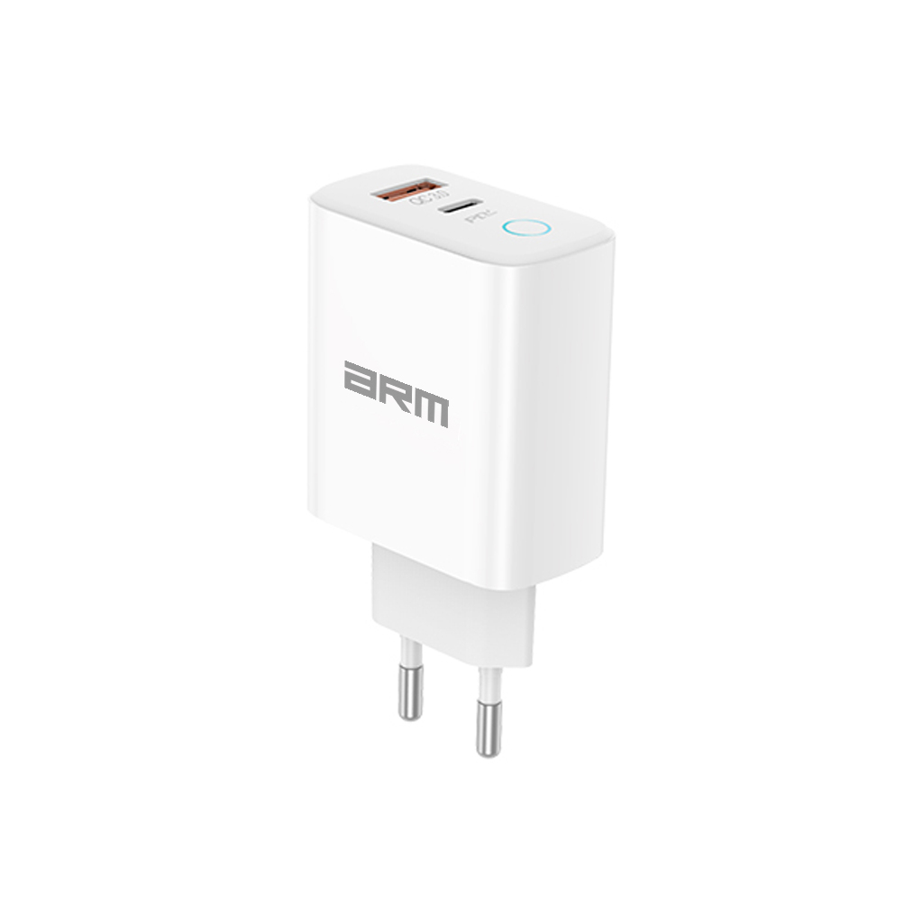 Зарядний пристрій Armorstandart AR35 Basic USB QC3.0 PD30W White (ARM69689) - зображення 1