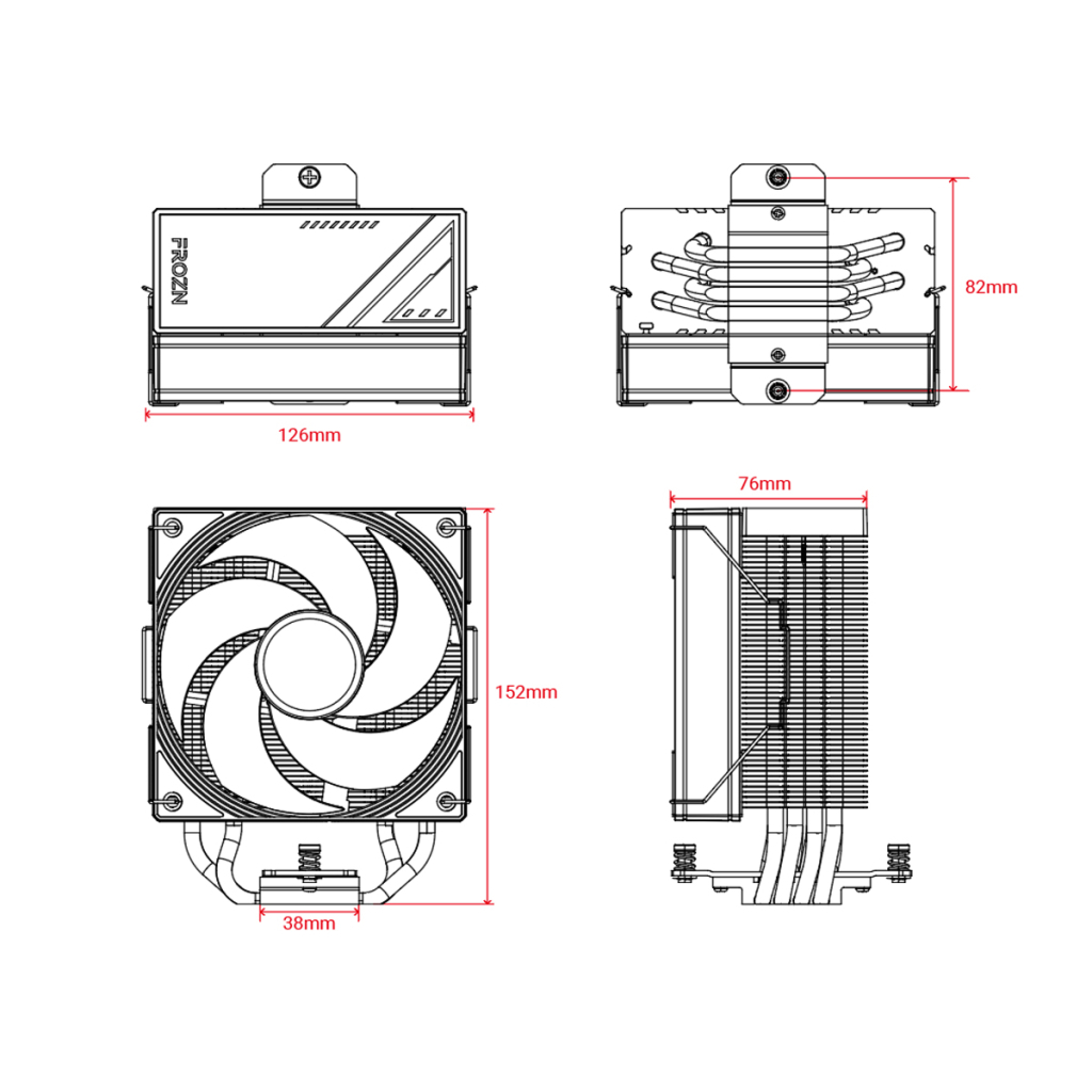 Кулер до процесора ID-Cooling FROZN A410 SE ARGB - зображення 7