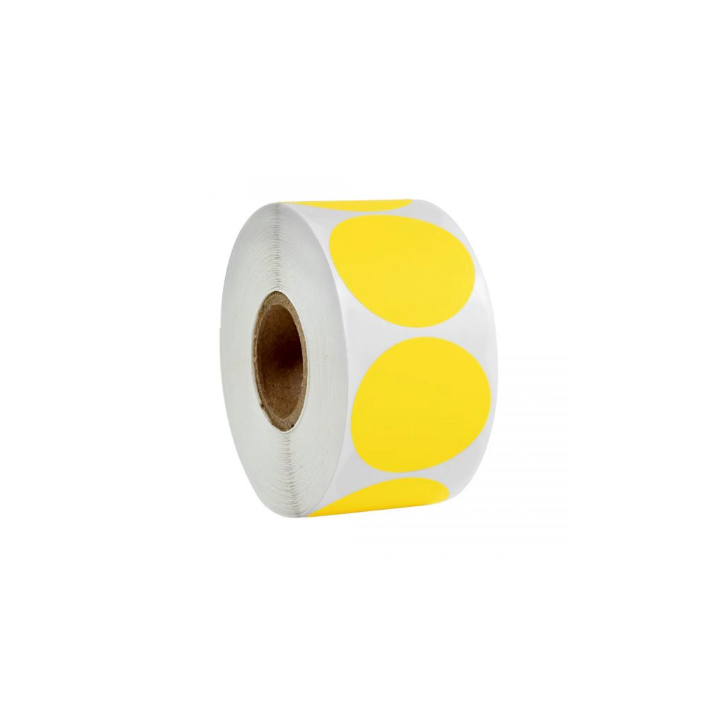 Етикетка UKRMARK термо ECO 38x38/ 0.1тис, коло, жовтий (900389) - изображение 1