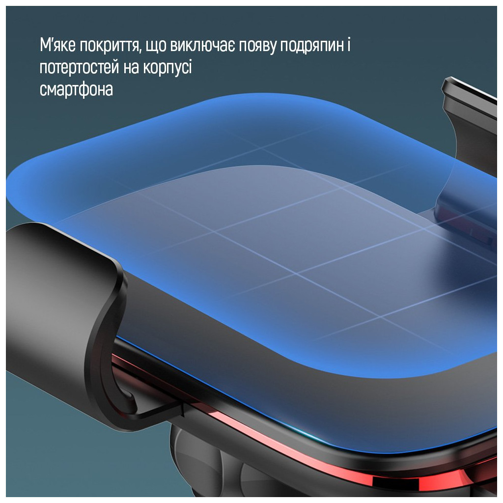 Універсальний автотримач ColorWay Metallic Gravity Holder 3 Black (CW-CHG14-BK) - изображение 7