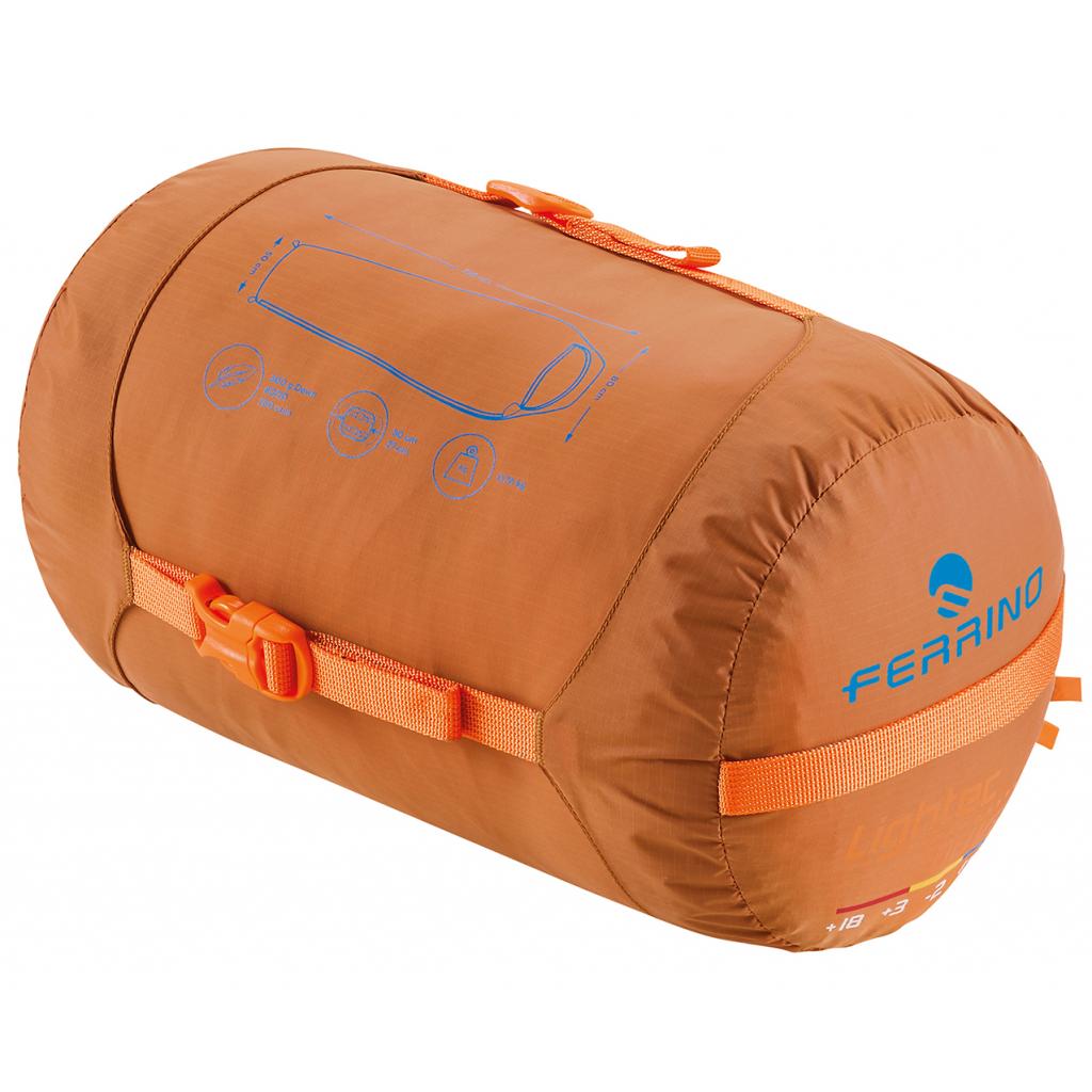 Спальний мішок Ferrino Lightec 1400 Duvet -16C Russet Left (928720) - зображення 3
